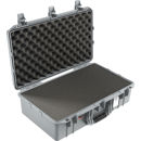 Pelican 1555AirWF Hard Carry Case with Foam Insert and Liner, Silver