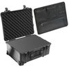 Pelican 1560 Watertight Wheeled Hard Case with Foam Insert, Tan, Bundle with PC1569 Lid Organizer Black