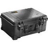 Pelican 1560 Watertight Hard Case without Foam Insert, with Wheels - Charcoal Black Black