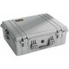 Pelican 1600 Watertight Hard Case Without Foam Insert - Black Silver