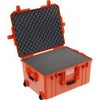 Pelican 1607AirWF Wheeled Hard Case with Foam Insert, Yellow Orange