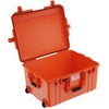 Pelican 1607AirNF Wheeled Hard Case with Liner, No Foam, Silver Orange