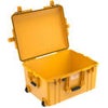 Pelican 1607AirNF Wheeled Hard Case with Liner, No Foam, Silver Yellow