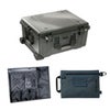 Pelican 1610 Protector Watertight Wheeled Hard Case without Foam Insert, Black, Bundle with PC1609 Photo Lid Organizer and SPL ModPak Large Storage Pouch Black