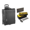 Pelican 1620 Watertight Wheeled Hard Case with Cubed Foam, Black, Bundle with 1626AirDS Padded Divider Set Black