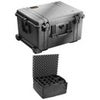 Pelican 1620 Watertight Wheeled Hard Case, Bundle with 1625 Padded Divider Set, Black Black