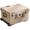 Pelican 1620 Watertight Hard Case with Cubed Foam Interior & Wheels - Charcoal Black Tan