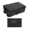 Pelican 1650 Watertight Wheeled Hard Case with Foam Insert, Bundle with PC1659 Lid Organizer, Black Black