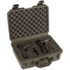 Pelican Mobile Military Watertight Hard Case for 2x Pistol Gun, Black Green