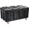 Pelican AL4824-1604 Single Hinged Lid Trunk with Foam & Casters, 15.8" Bottom Depth, Black With Wheels
