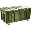 Pelican AL4824-1604 Single Hinged Lid Trunk with Foam, 15.8" Bottom Depth, Olive Drab Green With Wheels