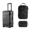 Pelican ATX 22" Waterproof Wheeled Carry-On Hard Travel Case, Indigo Blue, Bundle with PCM ModPak Packing Cube and DK5 ModPak Toiletry Bag Black