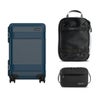 Pelican ATX 22" Waterproof Wheeled Carry-On Hard Travel Case, Indigo Blue, Bundle with PCM ModPak Packing Cube and DK5 ModPak Toiletry Bag Indigo