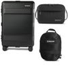 Pelican ATX 25" Waterproof Wheeled Check-In Hard Travel Case, Bundle with DK5 ModPak Toiletry Bag and PCS ModPak Small Packing Cube, Sand Black