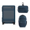 Pelican ATX 25" Waterproof Wheeled Check-In Hard Travel Case, Bundle with DK5 ModPak Toiletry Bag and PCS ModPak Small Packing Cube, Sand Indigo