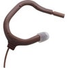 Point Source Audio EMBRACE EO-8WLh Omnidirectional Earmount Lavalier Microphone, High Sensitivity Brown
