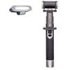 Pictar Smart Light Selfie Stick with Rechargeable Battery, Silver Black Silver/Black