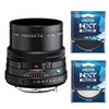 Pentax HD Pentax-FA 77mm f/1.8 Limited Lens, Silver, Bundle with Hoya 49mm UV+CPL Filter Kit Black