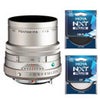 Pentax HD Pentax-FA 77mm f/1.8 Limited Lens, Silver, Bundle with Hoya 49mm UV+CPL Filter Kit Silver