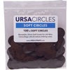 URSA Fur Circles for Lavalier Microphones, 100-Pack Brown