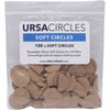 URSA Soft Cover Circles for Lavalier Microphones, 100-Pack Beige