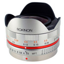 Rokinon 7.5mm f/3.5 UMC Fisheye CS Lens for Micro 4/3, Silver