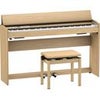 Roland F701 88 Keys SuperNATURAL Streamlined Digital Piano, White Light Oak