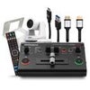 Roland PTZ Single Camera Bundle with V-02HD MK II Streaming Video Mixer and AViPAS AV-2020 20x PTZ Camera, White White