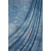 Savage Accent Series, 10x12' Dyed Crushed Muslin Background, Style; Blue Winter, Color: Medium Blue with Gray & White Swirls Blue with White Swirls