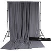 Savage Accent Series, 10x24' Washed Reversible Muslin Background, Color; Light Brown, Color: Medium Brown Gray