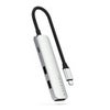 Satechi 4-In-1 USB-C Slim Multi-Port Adapter with 4K HDMI Silver