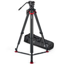 Sachtler aktiv10 Sideload Head System with flowtech100 Tripod & Ground Spreader