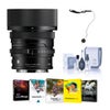 Sigma 35mm f/2 DG Contemporary Lens for L Mount, Black, Bundle with Software Kit, Cleaning Kit and Cap Keeper Black