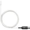 Shure TwinPlex TL48 Omnidirectional Lavalier Microphone with 6-Pin LEMO Connector, Tailored, Black, with Accessories White