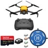 Skyrover X1 4K Drone with Remote Controller, Yellow, Bundle with 64GB UHS-I U3 microSDXC Memory Card, 15.7" Landing Pad and Strobe Anti-Collision Light Yellow