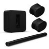 Sonos Arc Ultra Soundbar, Bundle with 2x Era 300 Wireless Speaker and Sub 4 Subwoofer, Black Black