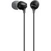 Sony MDR-EX15LP In-Ear Headphones, 9mm Drivers, Black Black