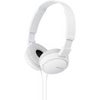 Sony MDR-ZX110 Closed Supra-Aural Dome Stereo Headphones, White White