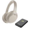Sony WH-1000XM4 Wireless Noise Canceling Over-Ear Headphones, Silver, Bundle with Energizer Ultimate QE10011PQ 10000mAh Qi Wireless Portable Power Bank Silver