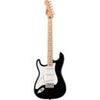 Squier Sonic Stratocaster Left-Handed Electric Guitar, Black Black