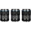 Sirui Sniper Series 3-Lens Set with 23mm, 33mm and 56mm f/1.2 Lenses Black