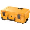 Pelican iM2500 Case with Wheels, Watertight, Padlockable Case, No Foam or Divider Interior, Black Yellow