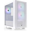 Thermaltake Versa H16 ARGB Tempered Glass Micro-ATX Micro Tower Chassis, Snow White Snow White