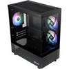 Thermaltake View 170 TG ARGB Tempered Glass Micro-ATX Micro-Tower Chassis, Black Black