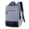 Techprotectus 15.6" Laptop Backpack with USB Charging Port, Gray Gray