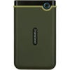 Transcend 2TB Storejet 25M3 USB 3.1 Shock Resistant Portable External Hard Drive, Iron Gray Green