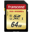 Transcend 64GB Class 10 UHS-I U3 SDXC Memory Card