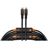 Tether Tools TetherPro Optima 10G 31' USB-C Straight to USB-C Straight Cable, Orange Black
