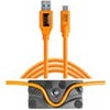 Tether Tools TetherBLOCK MC Multi Cable Mounting Plate with TetherPro 15' USB 3.0 to USB-C Cable, Black Orange