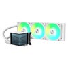 TRYX PANORAMA 360mm All-in-One ARGB CPU Liquid Cooler with Curved AMOLED Display White